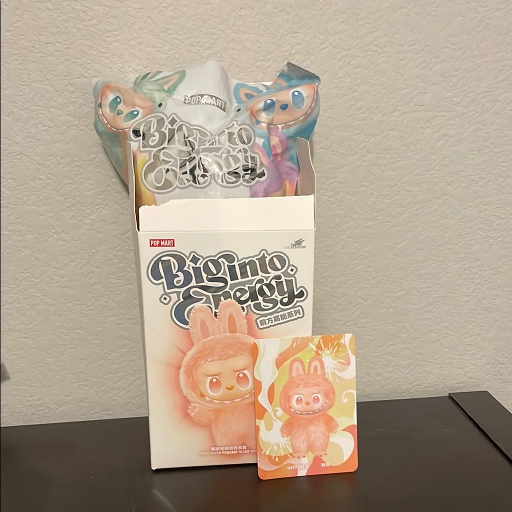 Pop Mart Big into Energy Figure Labubu with Card